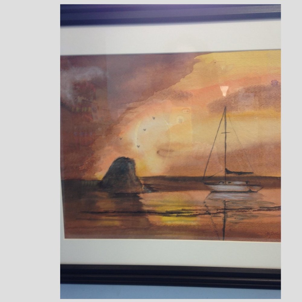 Watercolor Framed Painting